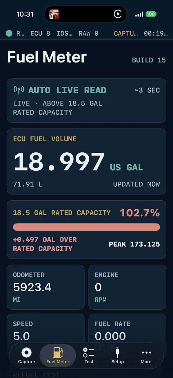 2025 2026 4runner 6th gen Building iOS App for 6th Gen (fuel, average miles, and other data) IMG_2907