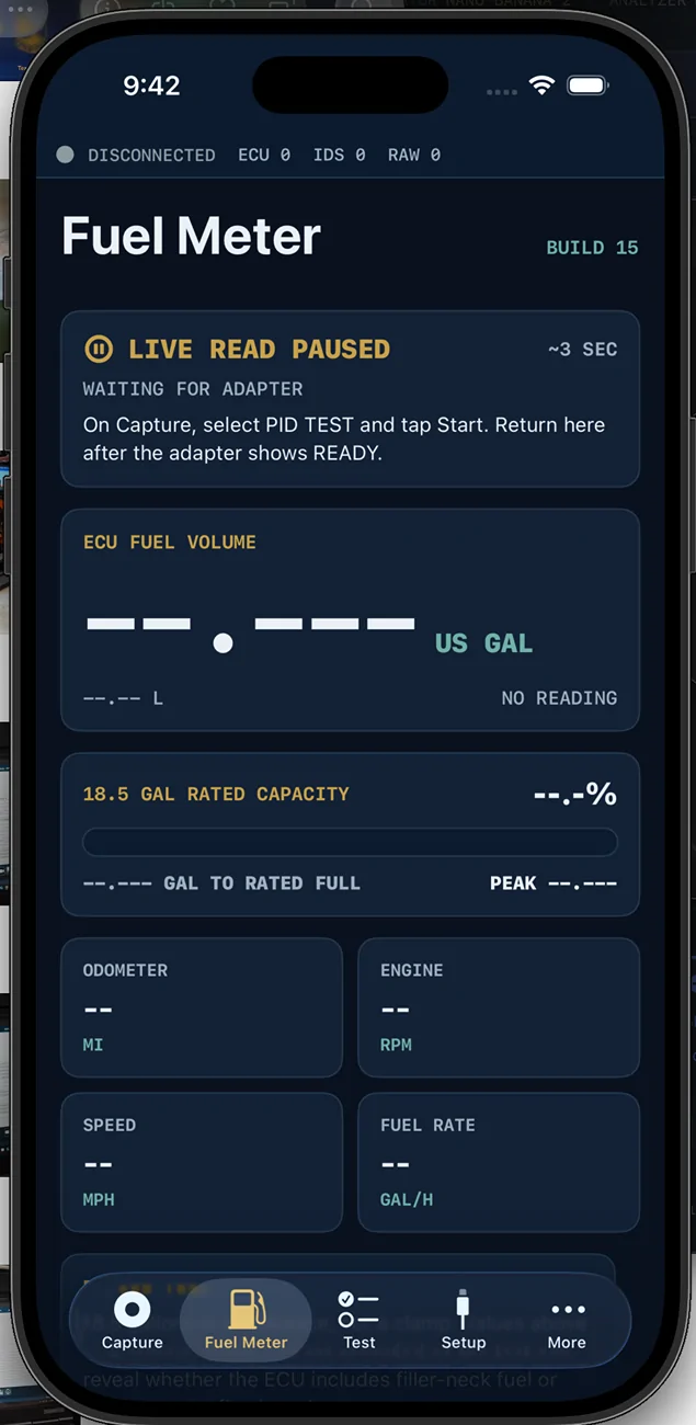 2025 2026 4runner 6th gen Building iOS App for 6th Gen (fuel, average miles, and other data) Screenshot 2026-07-25 at 9.42.09 AM