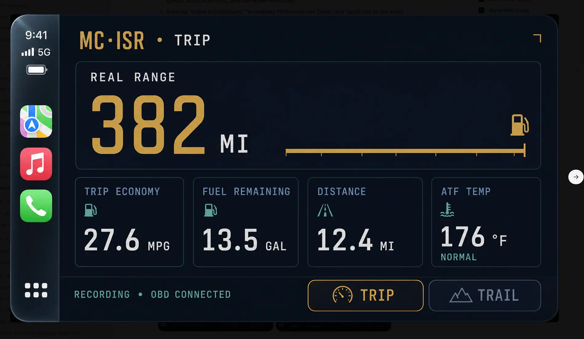 2025 2026 4runner 6th gen Building iOS App for 6th Gen (fuel, average miles, and other data) Screenshot 2026-07-26 at 11.37.29 AM