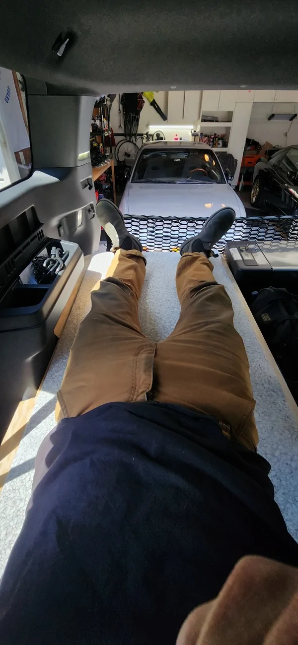 2025 2026 4runner 6th gen Best in cab sleep setup? 20260701_144933