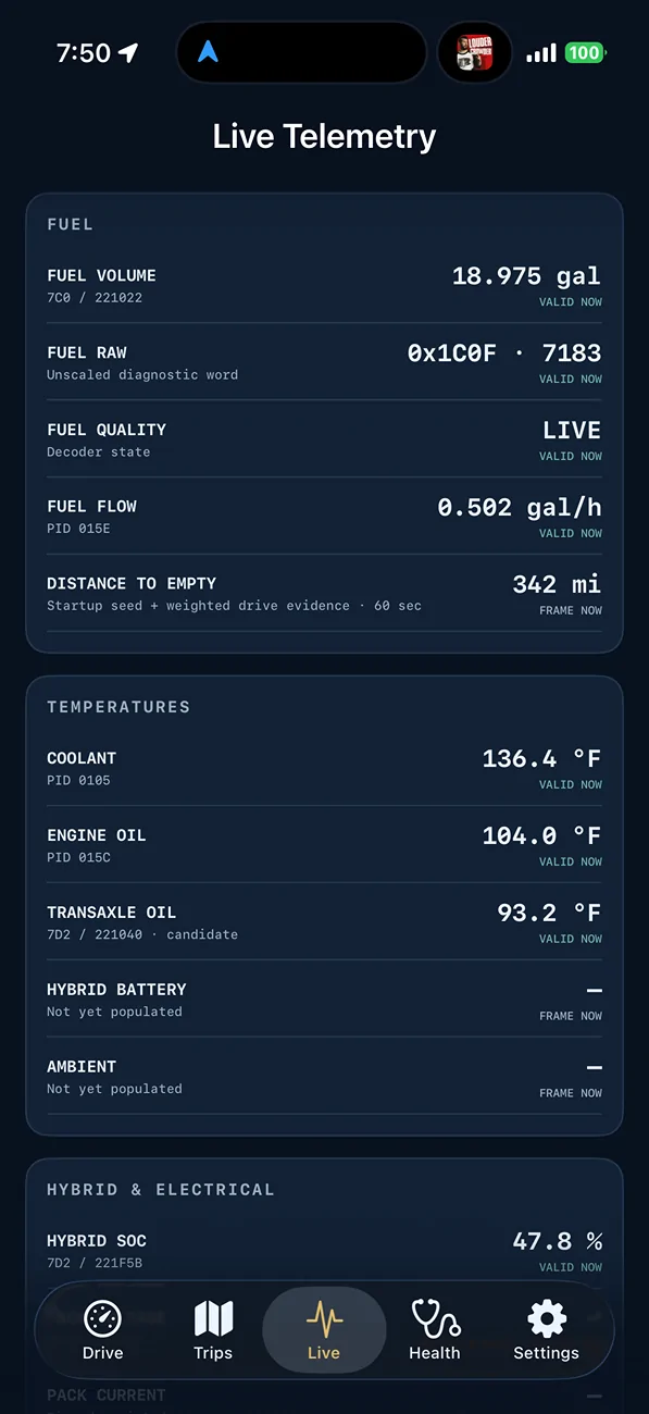 2025 2026 4runner 6th gen Building iOS App for 6th Gen (fuel, average miles, and other data) IMG_2942