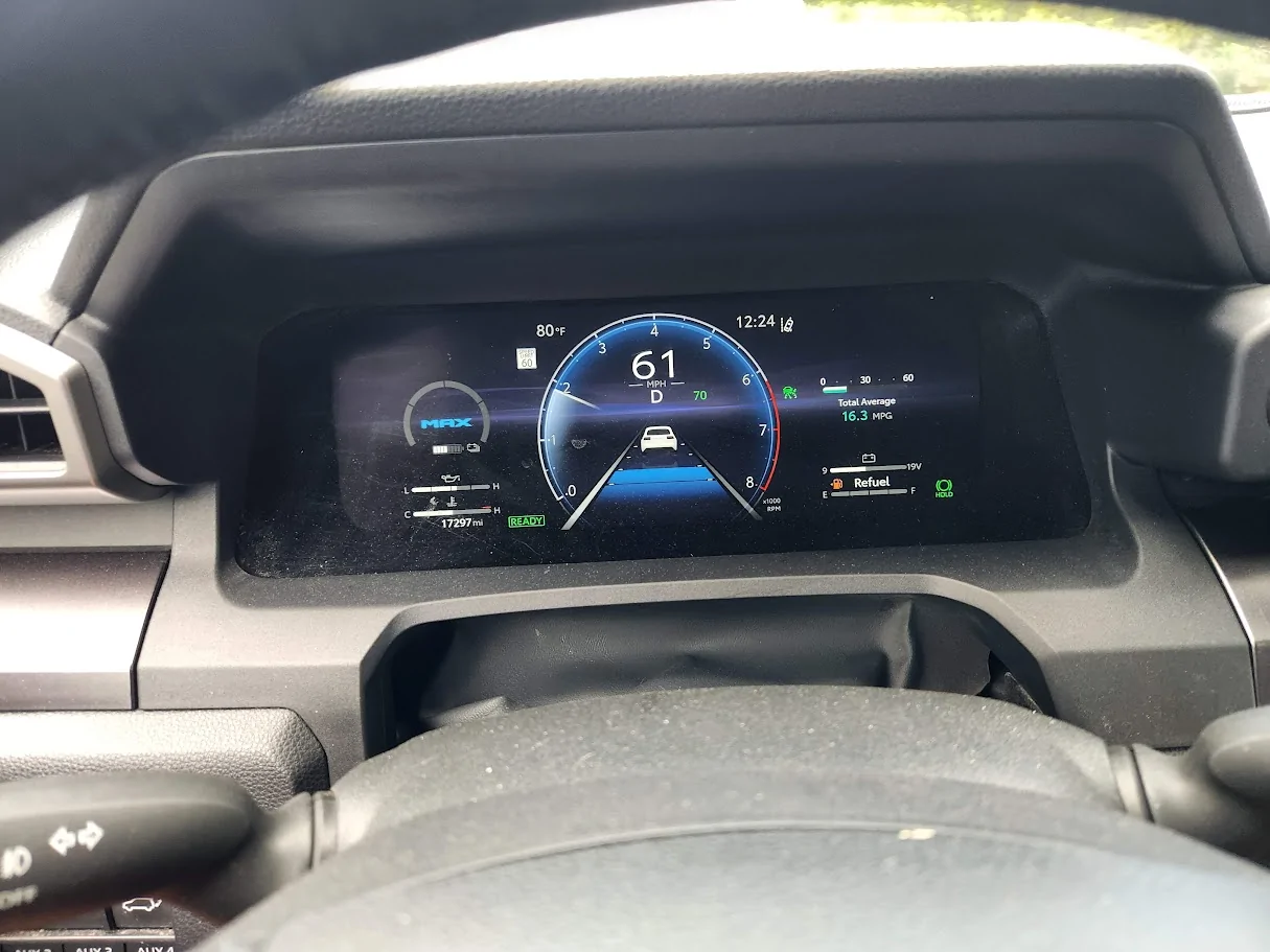 2025 2026 4runner 6th gen Real world test: miles remaining after the low fuel light is illuminated and FUEL VEHICLE message 20260724_122400