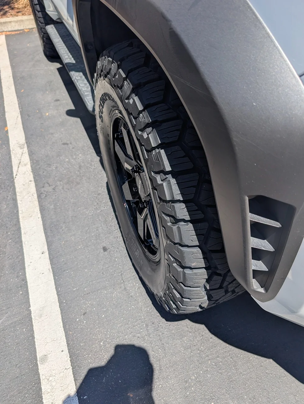 2025 2026 4runner 6th gen Pirelli Scorpions (LT275/70/R18) on Raceline Addicts (+35mm) PXL_20260727_205758688