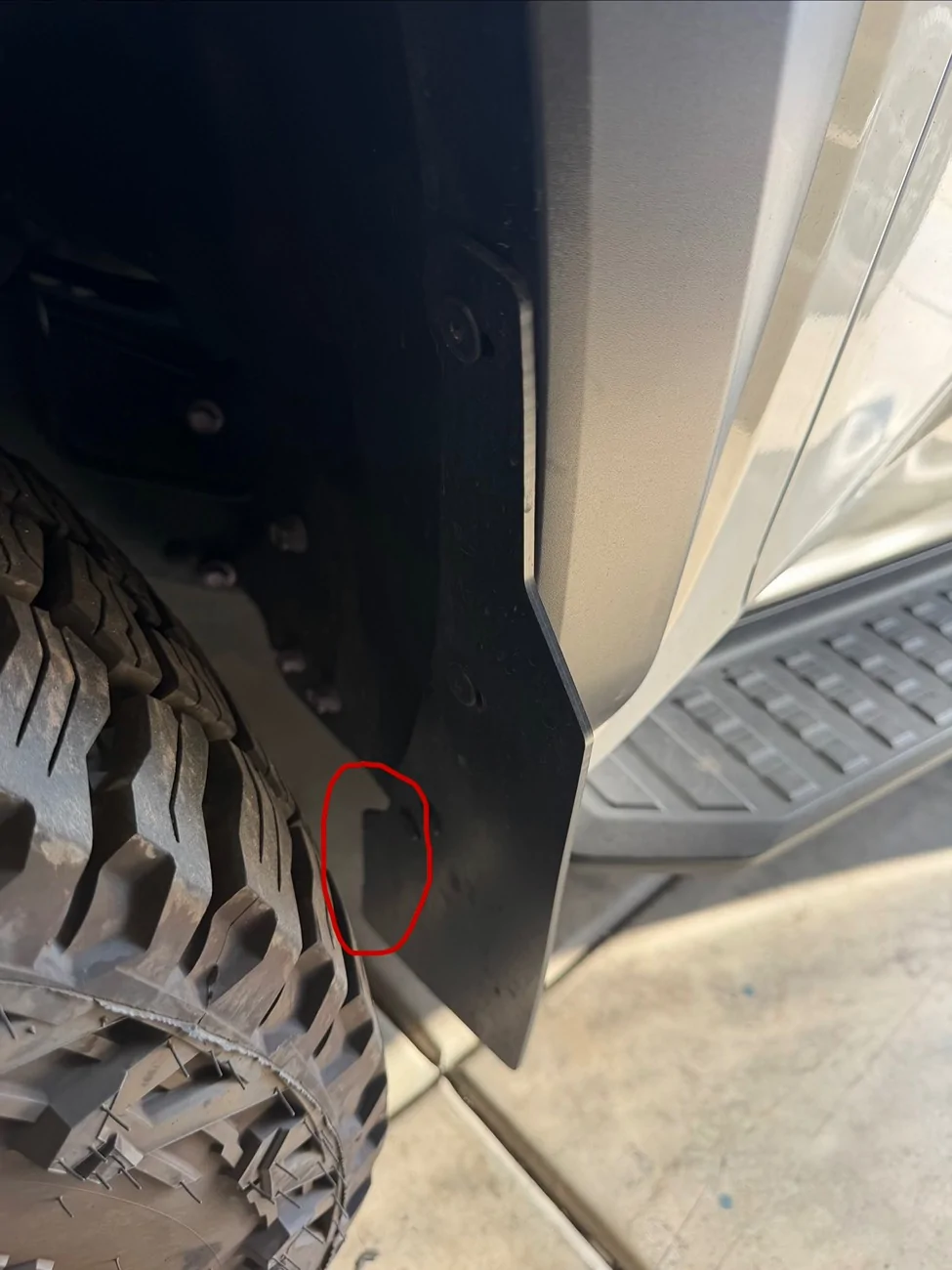 2025 2026 4runner 6th gen Pushing/repinning the fender lining forward to gain clearance? IMG_0286