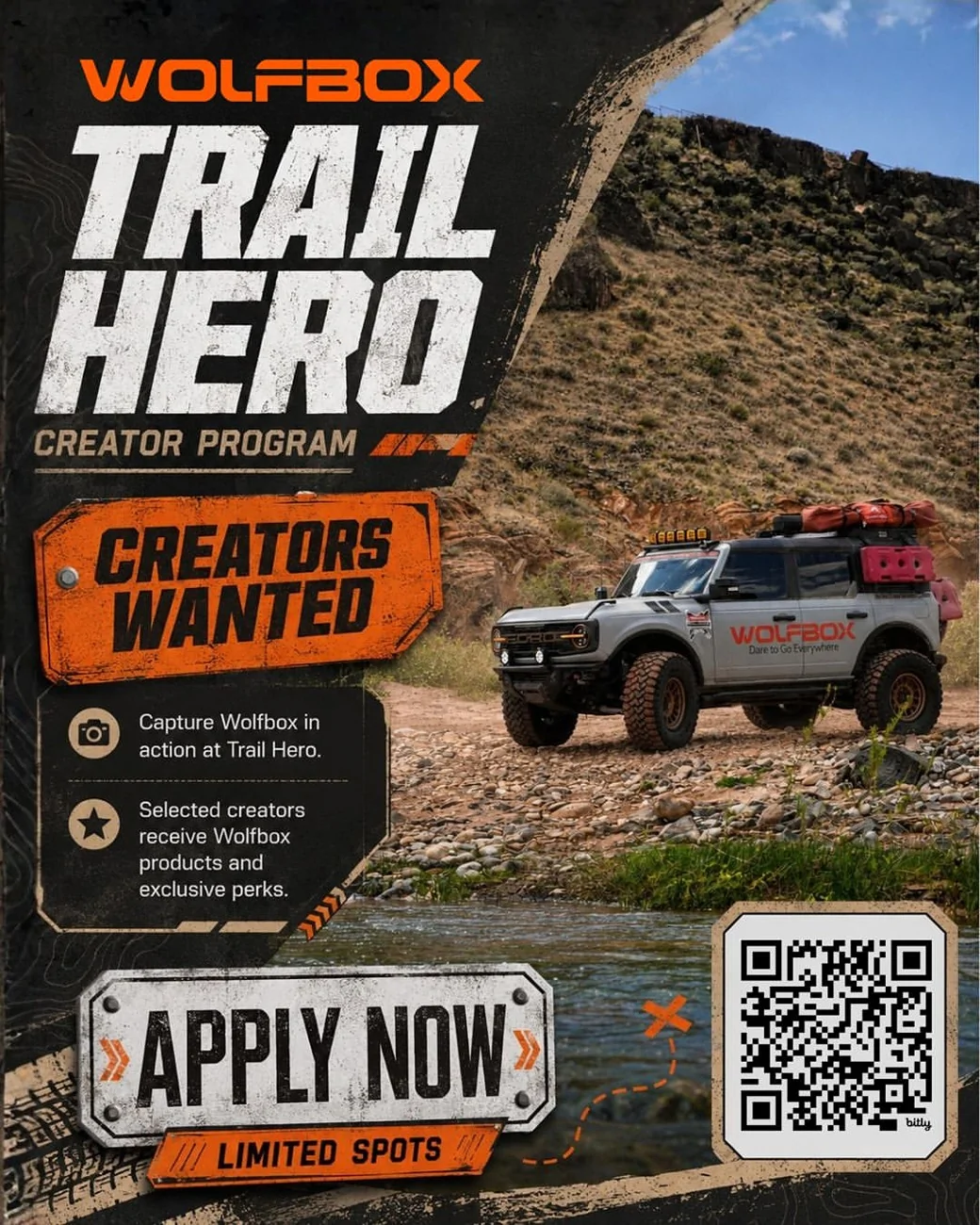 2025 2026 4runner 6th gen Trail Hero | Wolfbox: Meet Heroes at Trails And Apply Now! Join the WOLFBOX Trail Hero Creator Program at Trail Hero 2026, September 28–October 3 in Hur