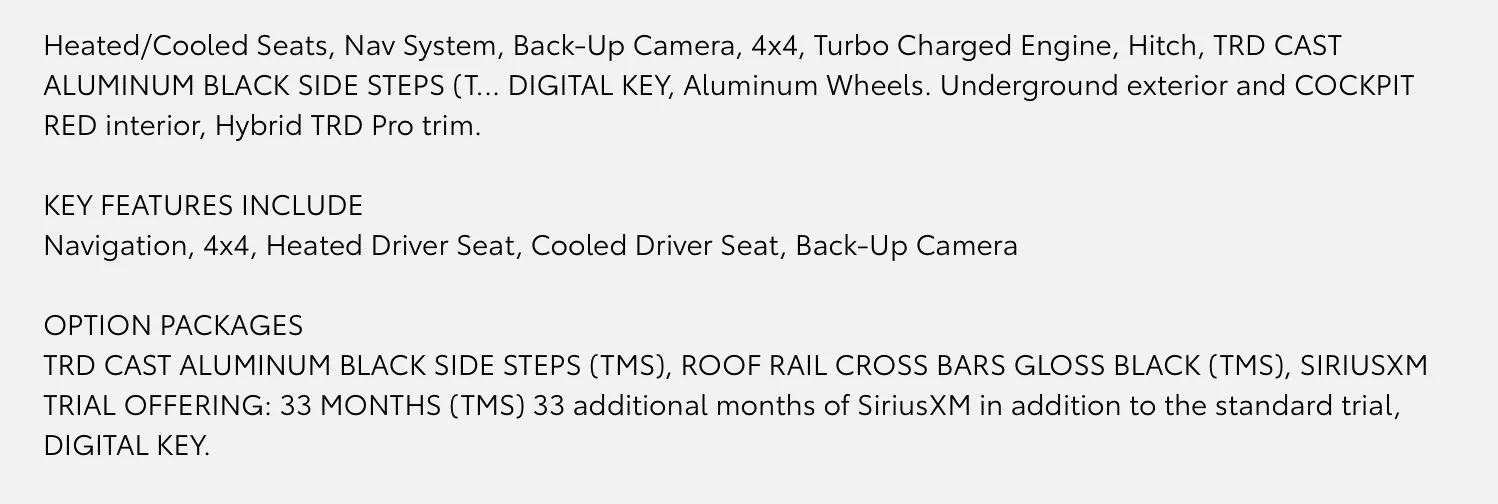 2025 2026 4runner 6th gen TRD Off Road Premium vs. TRD Pro Screenshot 2026-09-01 at 1.04.01 PM