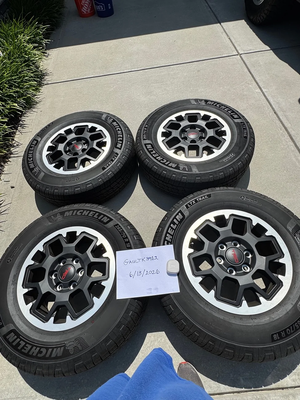 2025 2026 4runner 6th gen 4 Wheels and Tires off my 2025 Toyota 4Runner ORP/ $800/ Local Charlotte Area Only IMG_2075