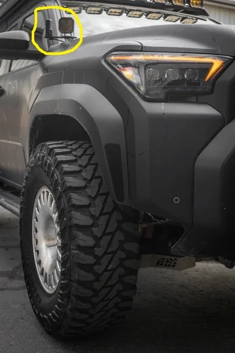 2025 2026 4runner 6th gen What is this thing next to the hood light?? 6th_Gen_4Runner_Hood_Light_Thingy