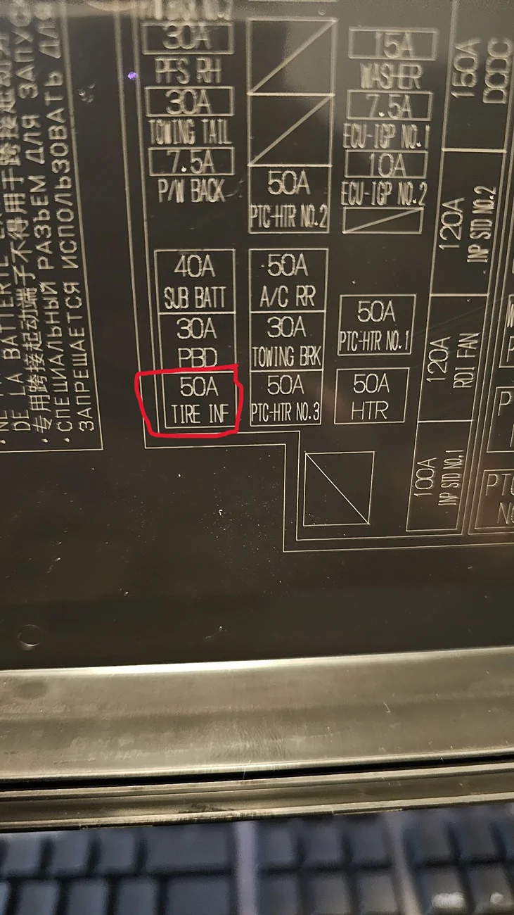 2025 2026 4runner 6th gen OEM Onboard Air Compressor (Tire Inflator) install complete using how-to DIY 20260906_115242[1]