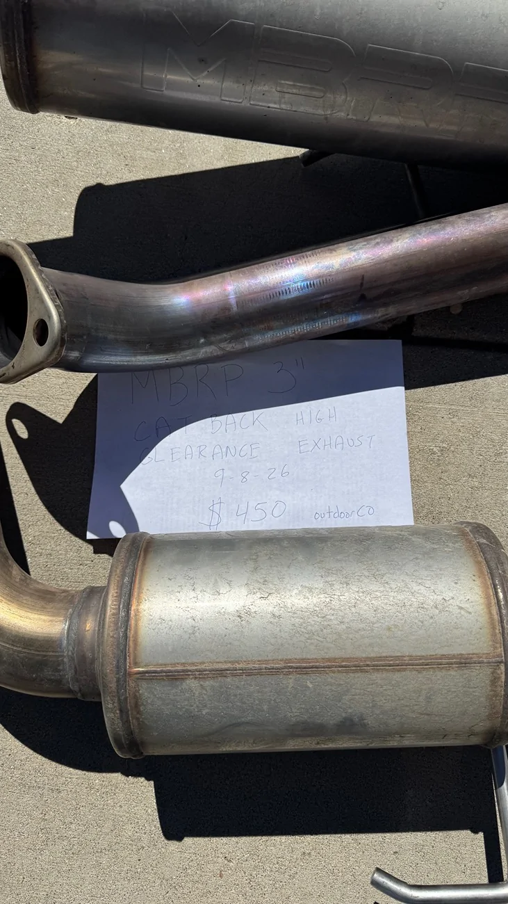 2025 2026 4runner 6th gen WTS MBRP High Exhaust Cat-back w/downpipe IMG_9317