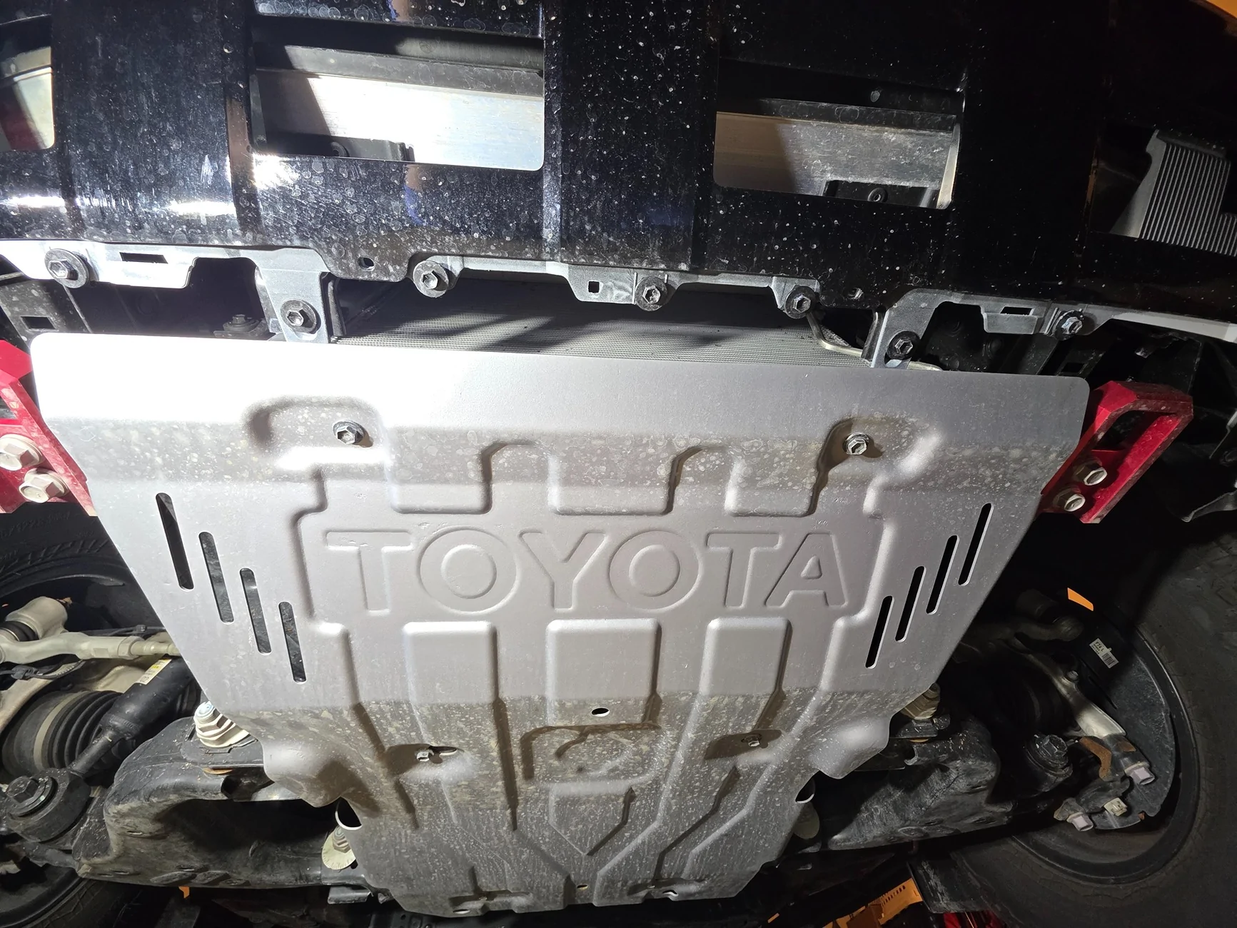 2025 2026 4runner 6th gen Added some color to the letters on my skid plate with paint marker 20260909_184725