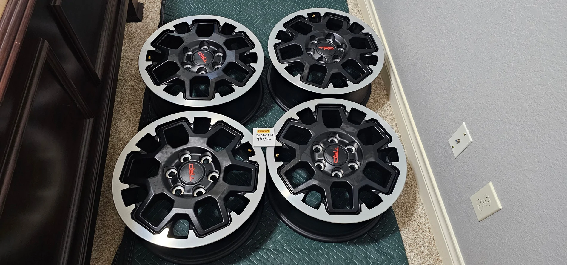 2025 2026 4runner 6th gen FS - OEM TRD Off Road Wheels and Blackout Grill 20260913_124108