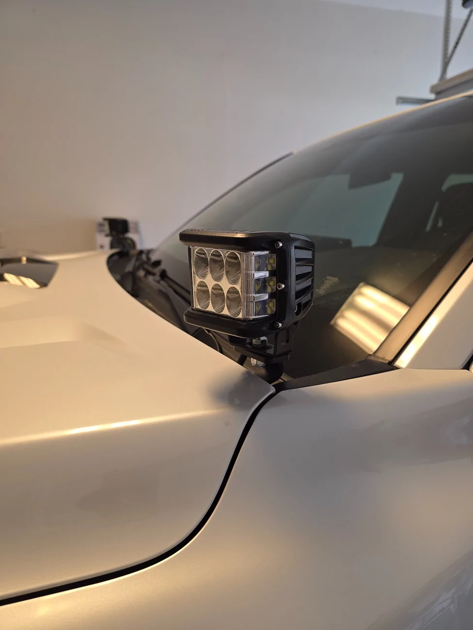 2025 2026 4runner 6th gen Cali Raised white ditch lights + OEM switch + brackets 20260911_114611