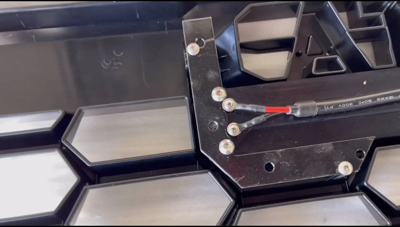 2025 4runner 6th gen Heretic light bar, Baja fog lights & Raptor aftermarket lights installed in TRD Pro grill img_6044-jpeg