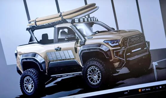 2025 4runner 6th gen First peek! 2025 4Runner TRD 2-Door Convertible Surf Concept SEMA Build w/ removable top -- by Toyota 2025 4Runner TRD 2-Door Surf Concept SEMA Build w: removable to