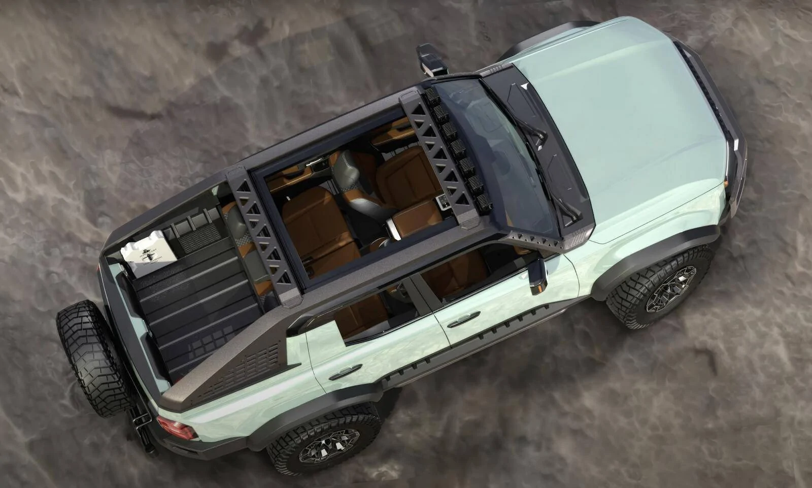 2025 4runner 6th gen First peek! 2025 4Runner TRD 2-Door Convertible Surf Concept SEMA Build w/ removable top -- by Toyota 1730369811431-