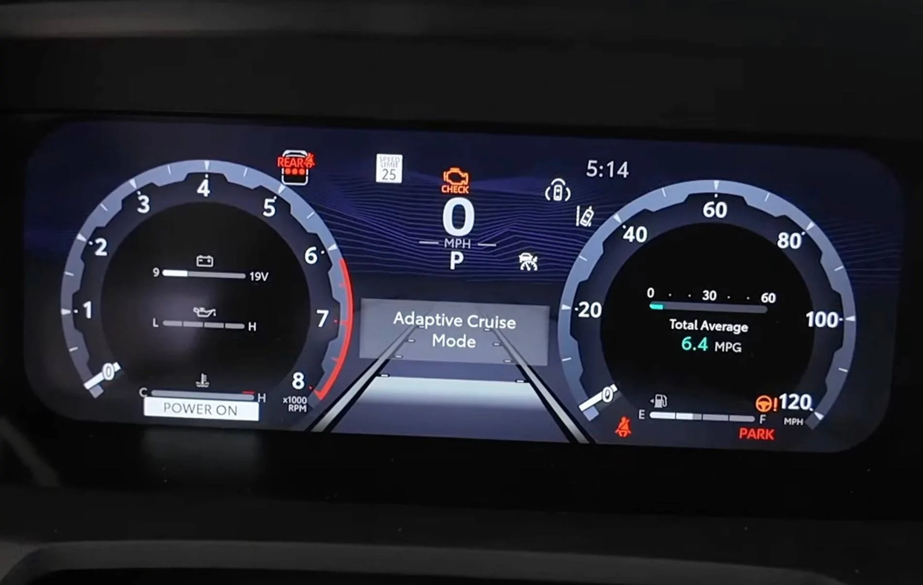 2025 4runner 6th gen Cutting Edge TRD Off-Road (Non-Premium) 2025 4Runner first look -- exterior, interior, cargo area, underbody, suspension, engine bay, roof rails Gauge cluster instrument panel 2025 toyota 4runner trd off-road 5