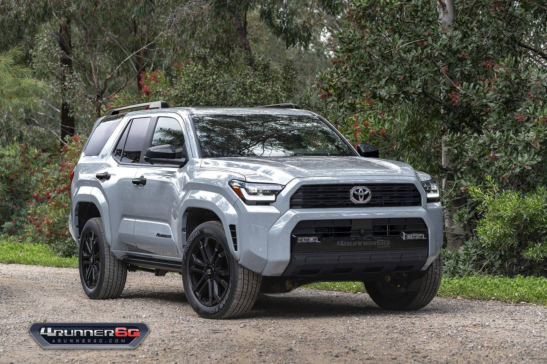 2025 4runner 6th gen PLATINUM Specs, Features, Price -- 2025 4Runner 6th Gen ++ Colors, Interiors, Accessories, Options Cutting Edge Silver Color 2025 4runner Platinum front