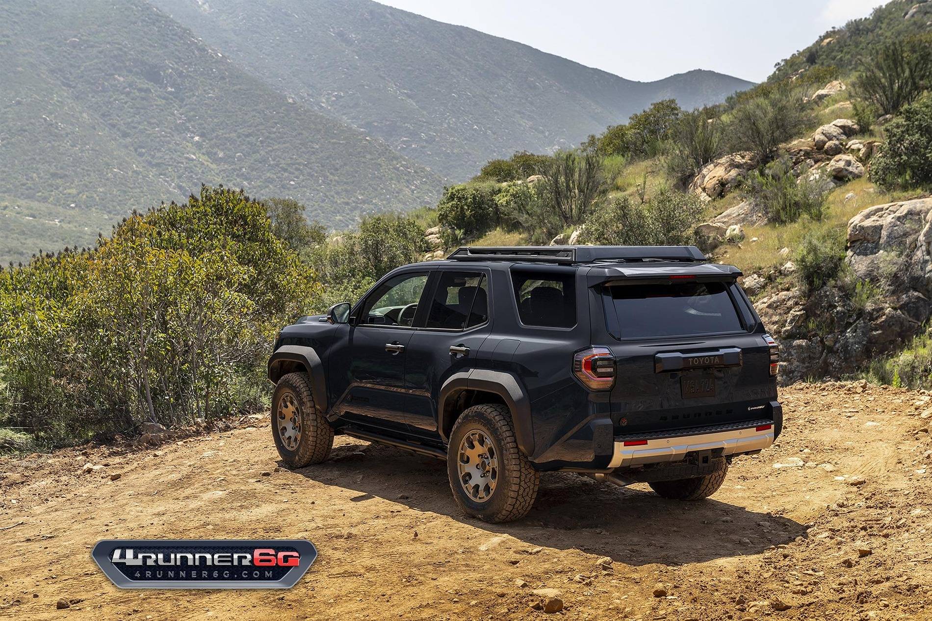 2025 Toyota 4runner TRAILHUNTER Specs, Features, Price -- 2025 4Runner 6th Gen ++ Colors, Interiors, Accessories, Options Black 2025 4runner Trailhunter rear