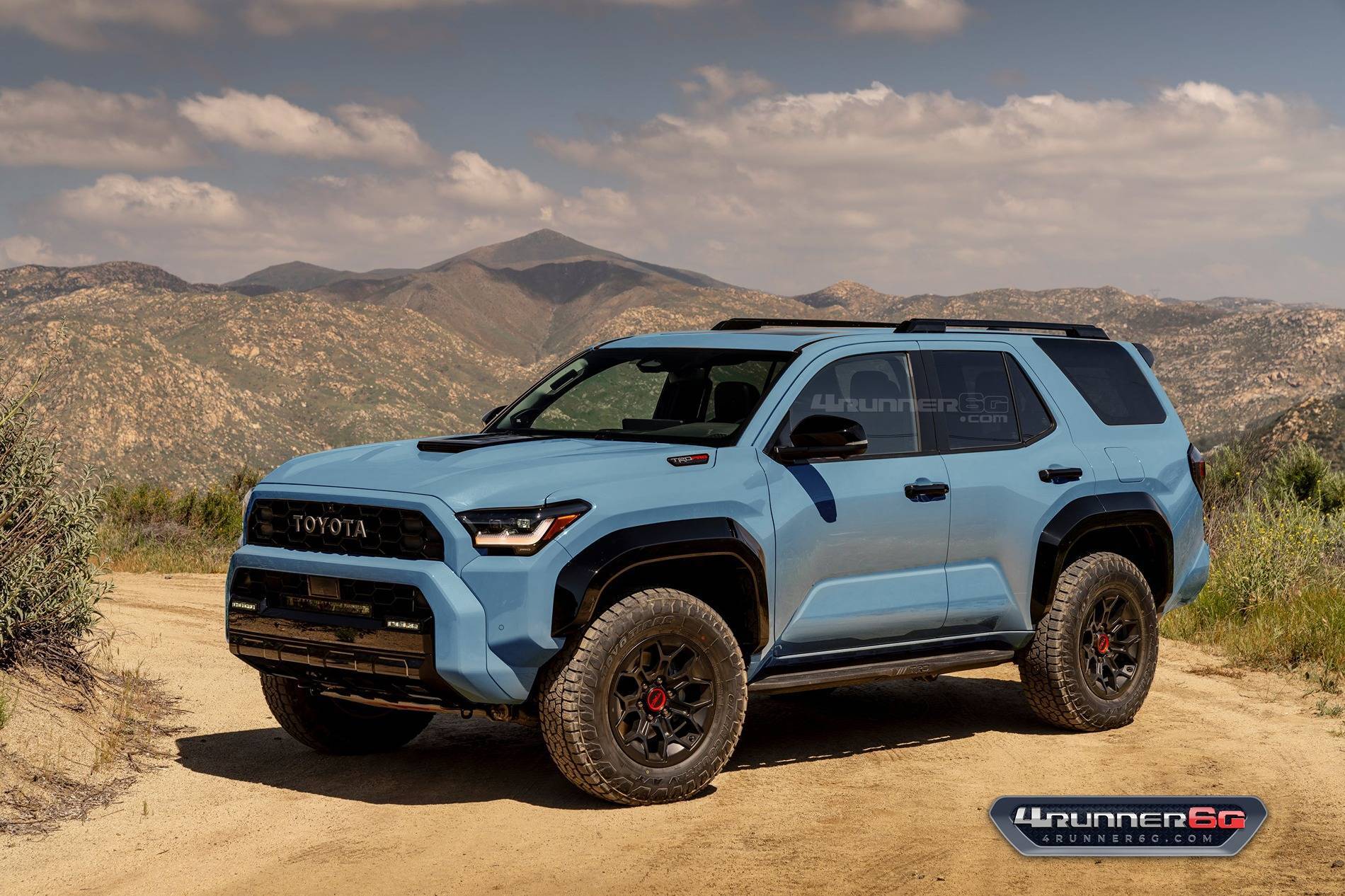 2025 4runner 6th gen Heritage Blue 2025 4Runner TRD Pro preview heritage-blue-2025-toyota-4runner-trd-pro-1-