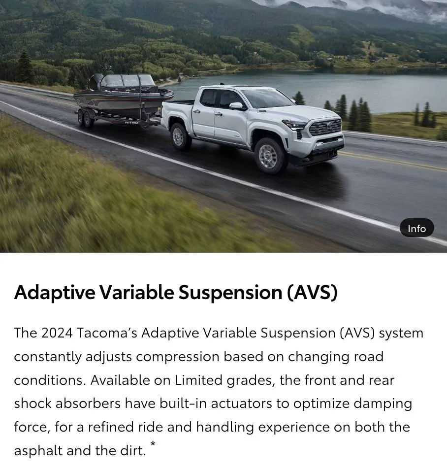2025 4runner 6th gen Adaptive Variable Suspension for 2025 4Runner trims? adaptive variable suspension 2025 4runner