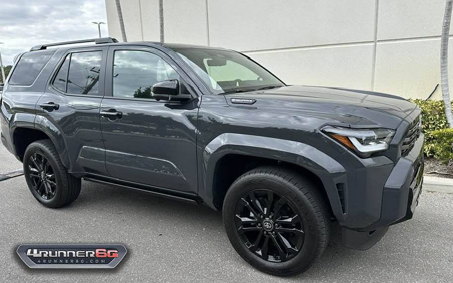 2025 4runner 6th gen Platinum Trim (Underground / Dark Navy interior) 2025 4Runner first public look Underground Platinum 2025 4runner 6th gen dark navy interior 1
