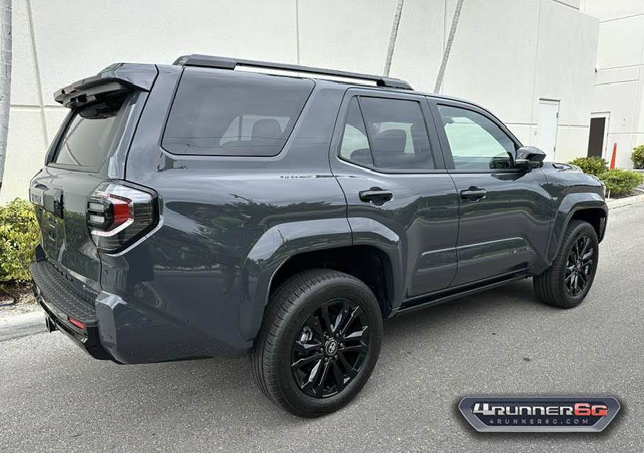 2025 4runner 6th gen Platinum Trim (Underground / Dark Navy interior) 2025 4Runner first public look Underground Platinum 2025 4runner 6th gen dark navy interior
