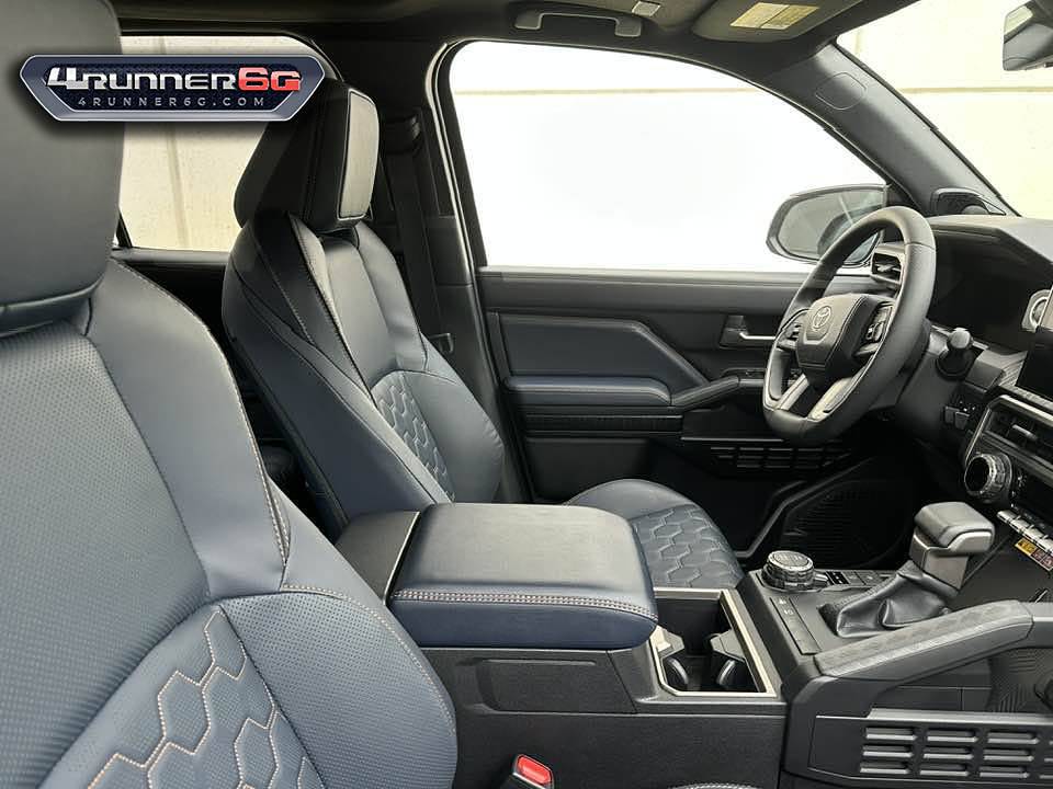 2025 4runner 6th gen Platinum Trim (Underground / Dark Navy interior) 2025 4Runner first public look Dark Navy Interior Platinum Trim 2025 Toyota 4Runner 6th Gen Underground Exterior Color 2