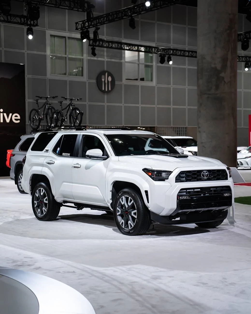 2025 4runner 6th gen TRD Sport Premium (Wind Chill Pearl / Black Interior) 2025 4Runner 6th Gen photos/video review @ LA Auto Show windchill pearl white trd sport 2025 4runner 6th gen 1