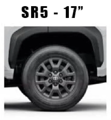 2025 4runner 6th gen Factory Wheels & Tires (OEM) Offsets, Bore, Sizes, Widths, Brands -- 2025 4Runner 6th Gen SR5 Wheels 17%22 Inch 2025 4Runner 6th Gen