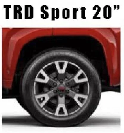 2025 4runner 6th gen Factory Wheels & Tires (OEM) Offsets, Bore, Sizes, Widths, Brands -- 2025 4Runner 6th Gen TRD Sport Wheels 20%22 Inch 2025 4Runner 6th Gen