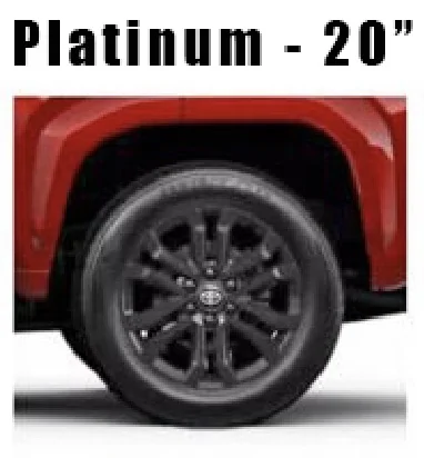 2025 4runner 6th gen Factory Wheels & Tires (OEM) Offsets, Bore, Sizes, Widths, Brands -- 2025 4Runner 6th Gen Platinum Wheels 20%22 Inch 2025 4Runner 6th Gen