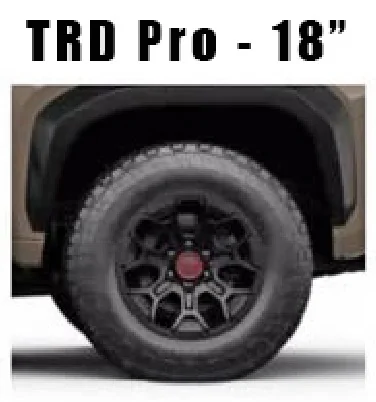 2025 4runner 6th gen Factory Wheels & Tires (OEM) Offsets, Bore, Sizes, Widths, Brands -- 2025 4Runner 6th Gen TRD Pro Wheels 18%22 Inch 2025 4Runner 6th Gen