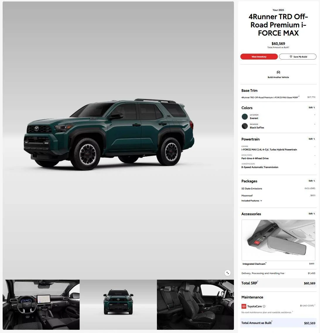 2025 Toyota 4runner Build & Price Configurator for 2025 4Runner models / trims now on Toyota website! [Update: ALL trims now available] 4Runner6