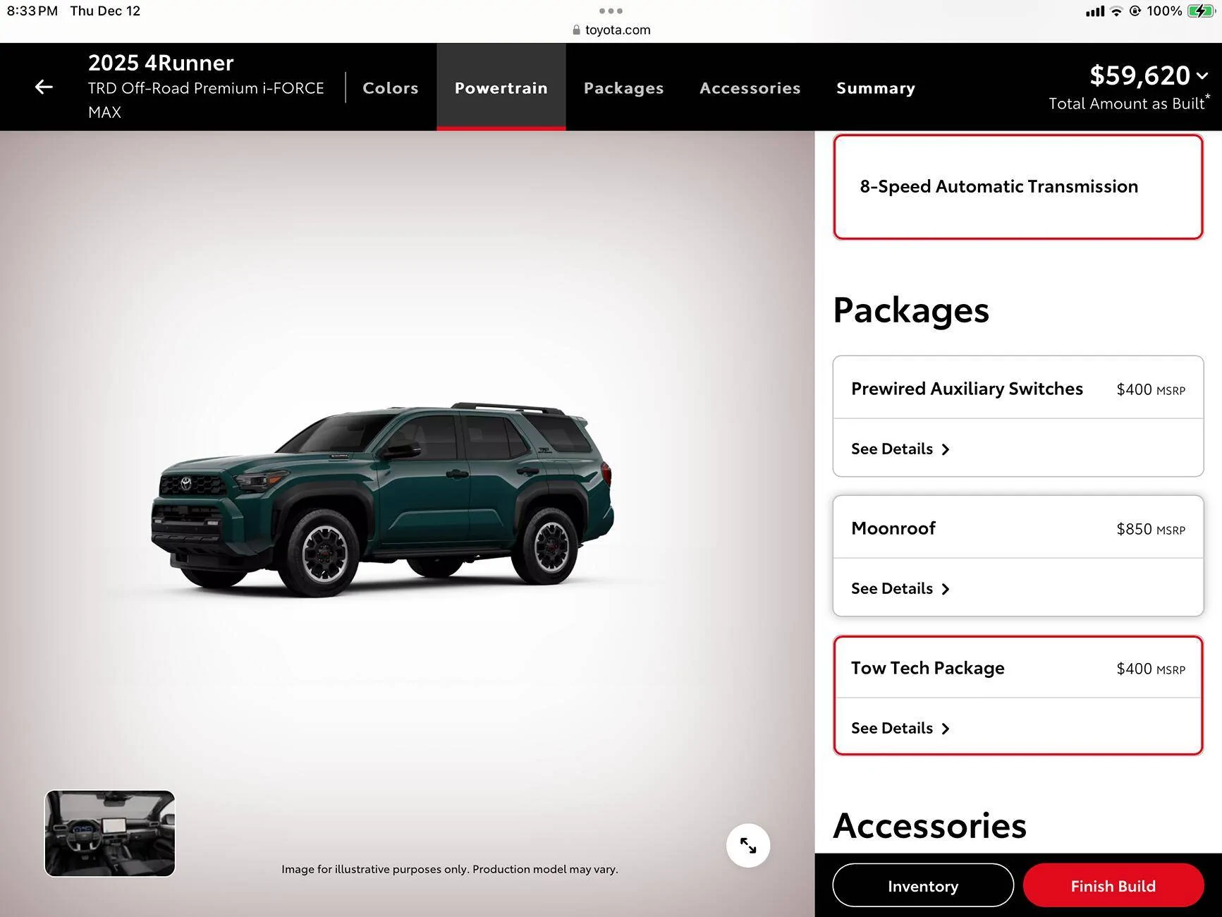 2025 4runner 6th gen Build & Price Configurator for 2025 4Runner models / trims now on Toyota website! [Update: ALL trims now available] IMG_7762