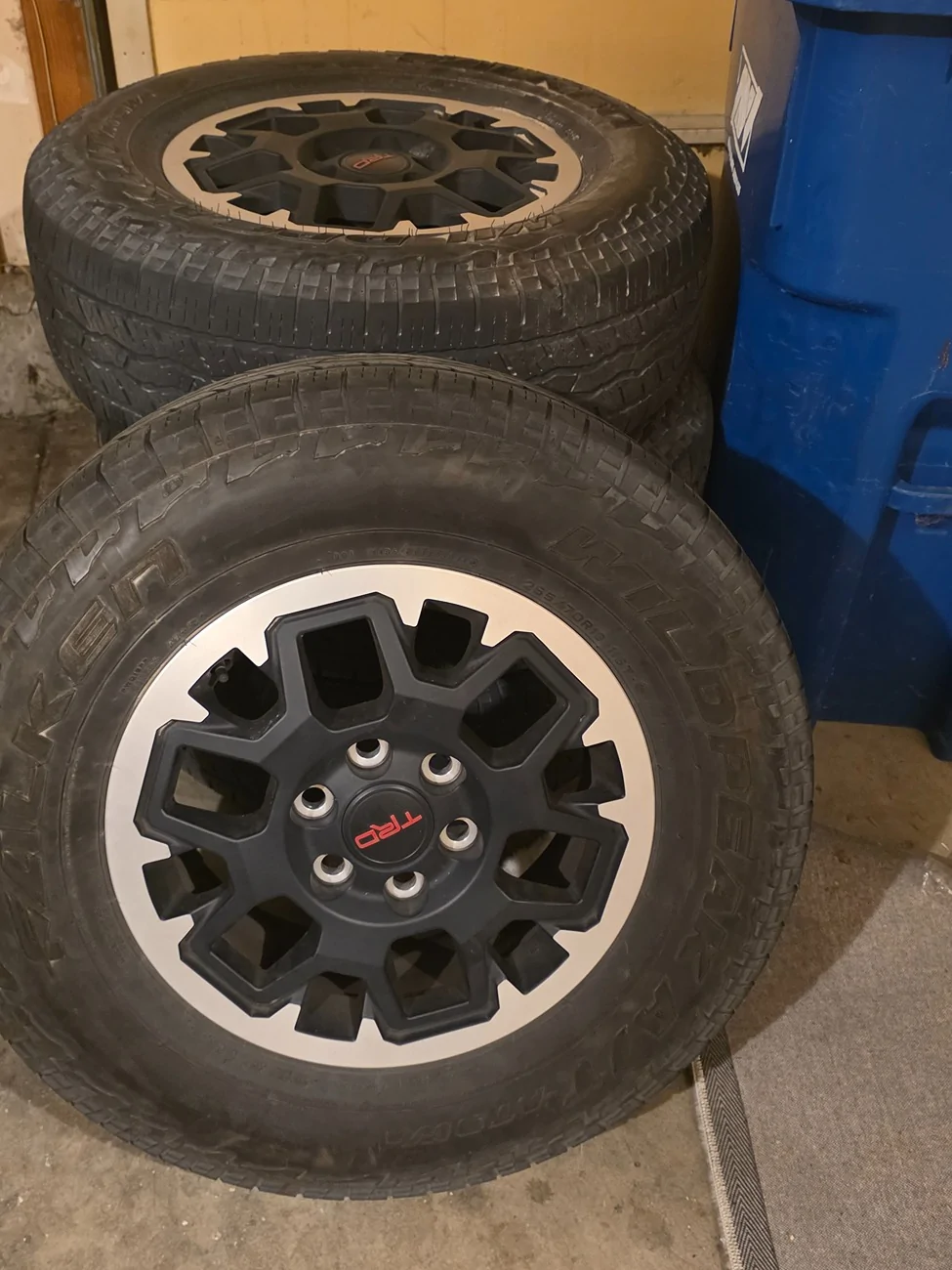 2025 2026 4runner 6th gen TRD ORP Wheels and tires on a SR5.  Dealer takeoff 1000038247
