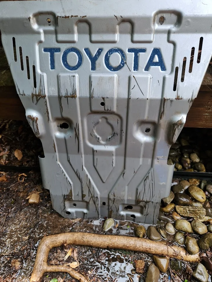 2025 2026 4runner 6th gen Added some color to the letters on my skid plate with paint marker 20260815_150124