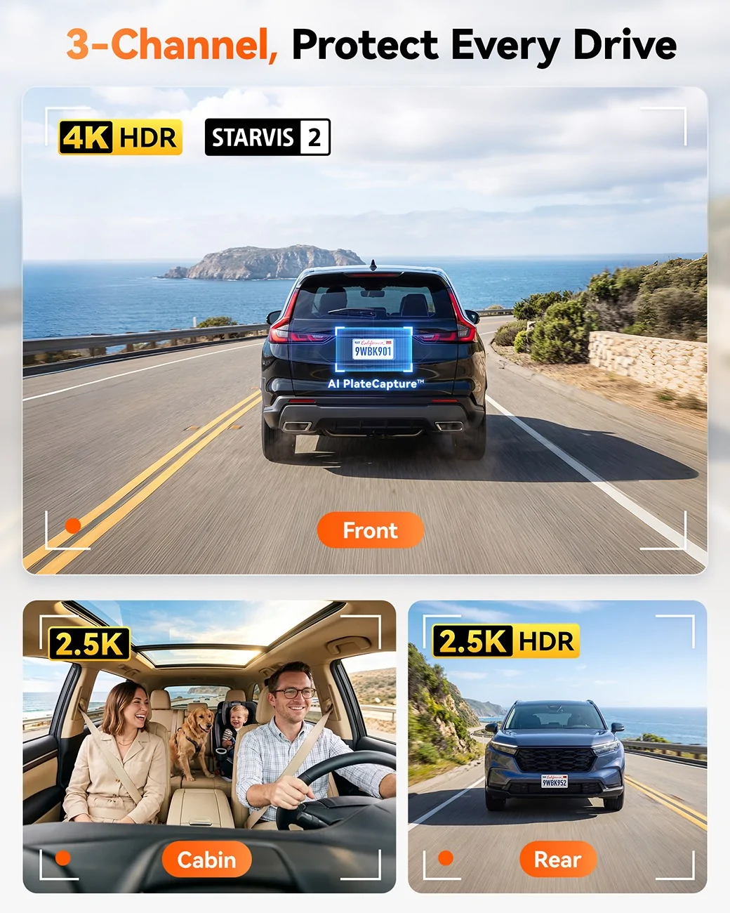 2025 2026 4runner 6th gen Meet the New Wolfbox K9 Pro: 4K 3-CH Dash Cam – Pre-Orders Now Open K9PRO_FT_1