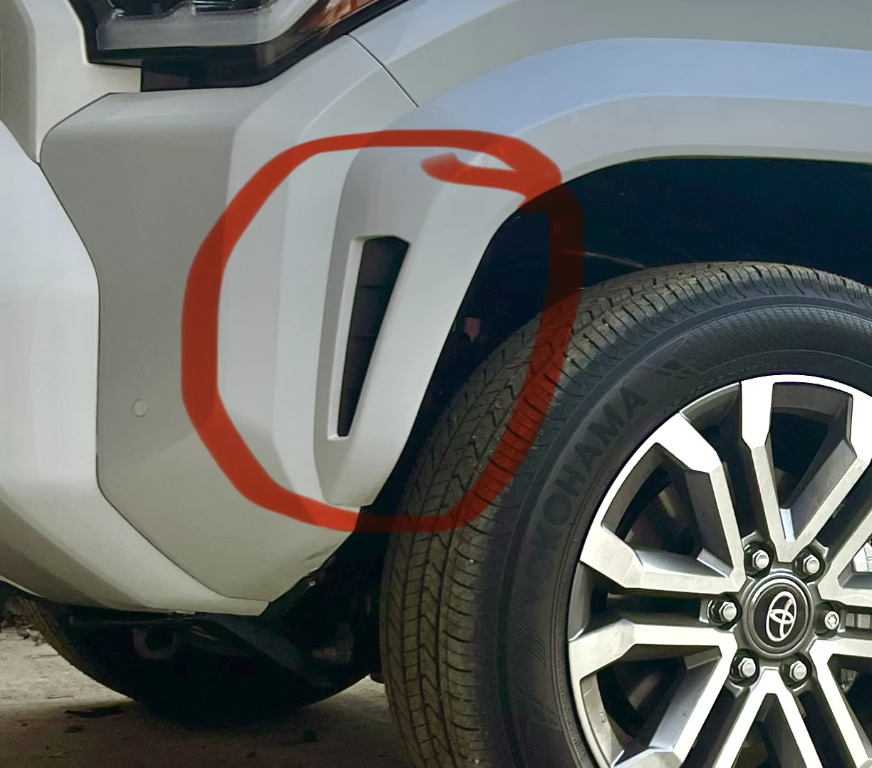2025 2026 4runner 6th gen Why the front fender cut outs? IMG_6362