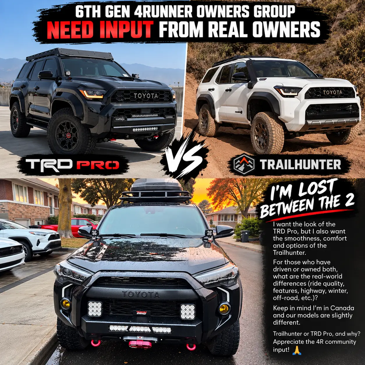 2025 2026 4runner 6th gen Trailhunter vs TRD pro 7CADB72D-723C-4DB4-A3FF-DF26C81E57D4