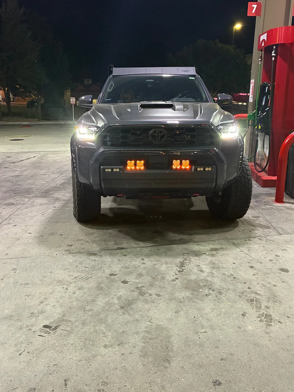 2025 2026 4runner 6th gen Baja Designs Squadron Pro Grill Lights Backlit On! IMG_0807