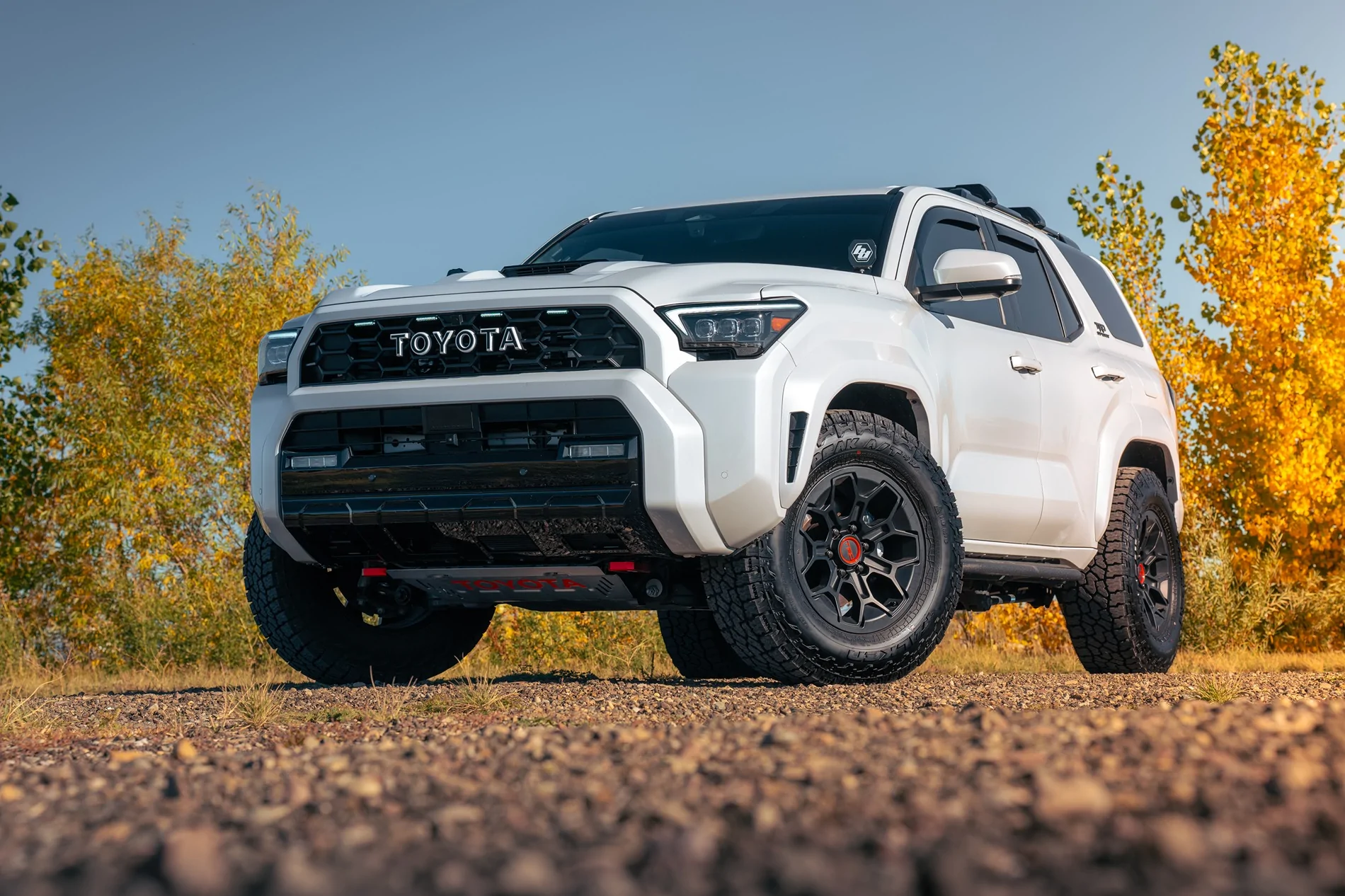 2025 2026 4runner 6th gen Alpharex Nova Headlights installed, with lights ON photos 6G4R_Fall Colors_04