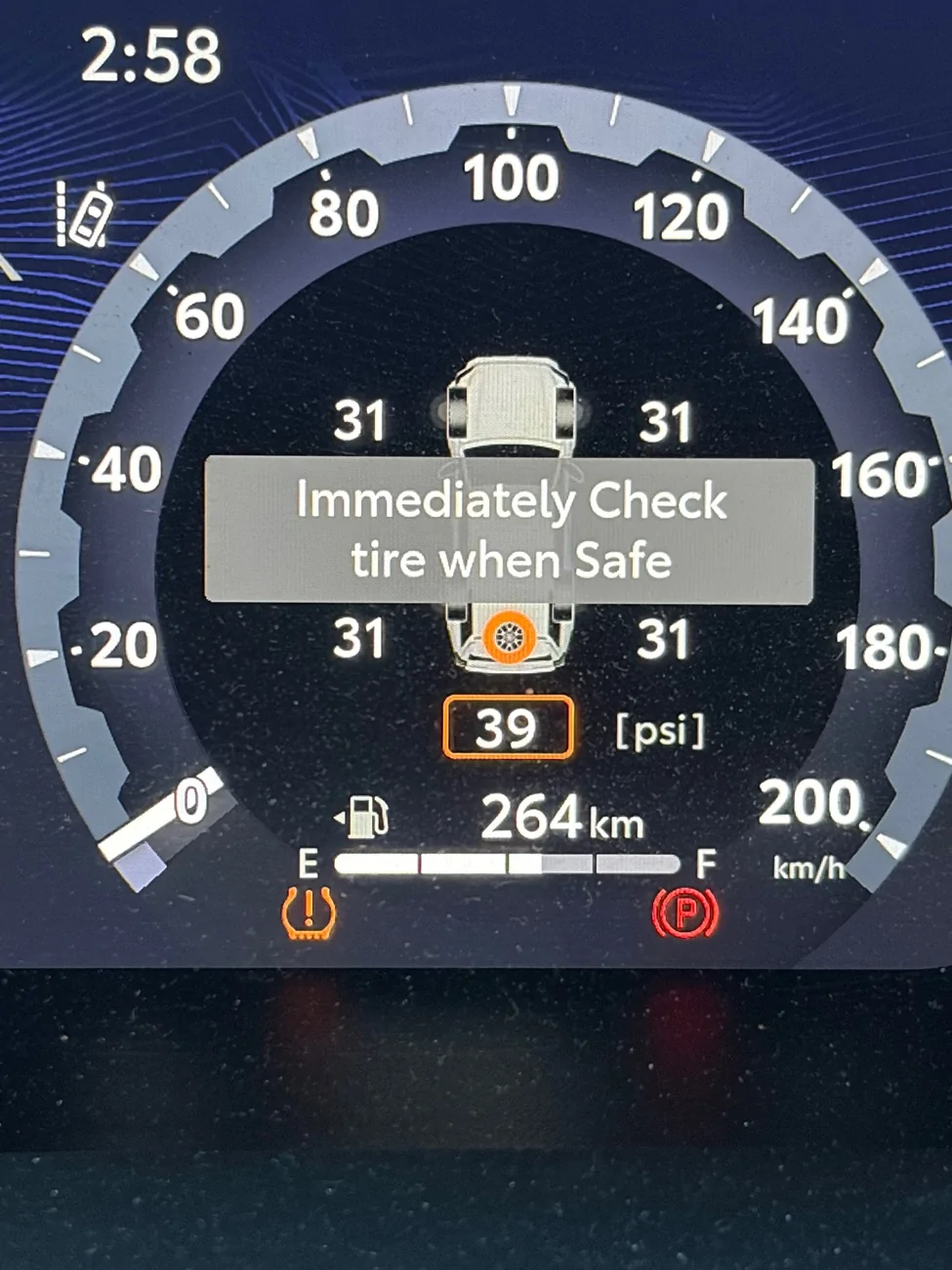 2025 2026 4runner 6th gen Tire pressure warning for spare tire IMG_5064