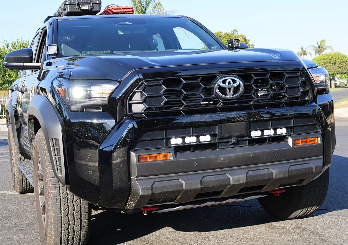 2025 2026 4runner 6th gen 2025+ 4Runner Owners: 12" PRO Light Bars Tucked Behind the Lower Grille 2025-Toyota-4Runner-12in-Light-Bars-PRO