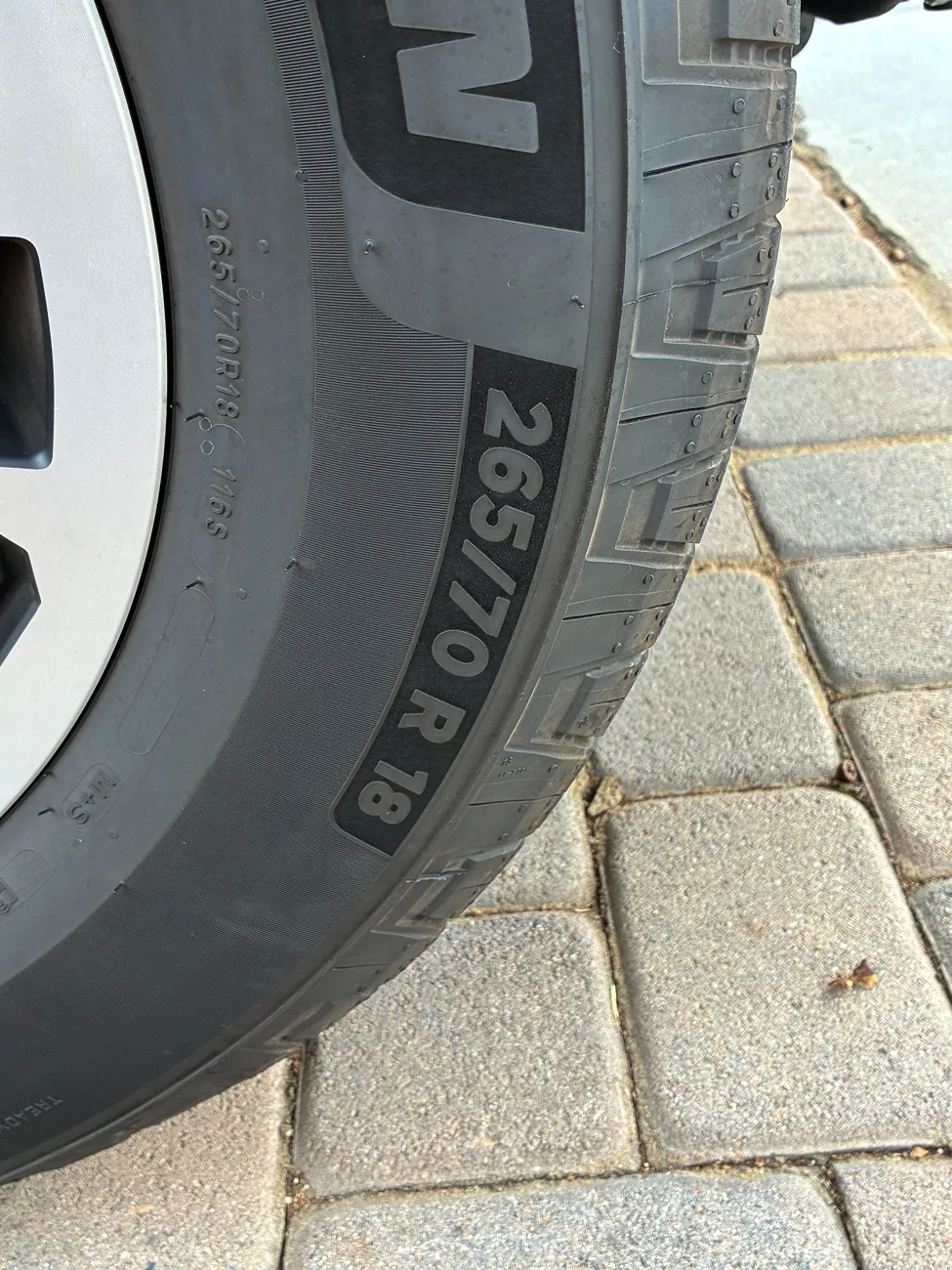 2025 2026 4runner 6th gen Brand New  Michelin take co off tires $400 Rubber Only! IMG_0363