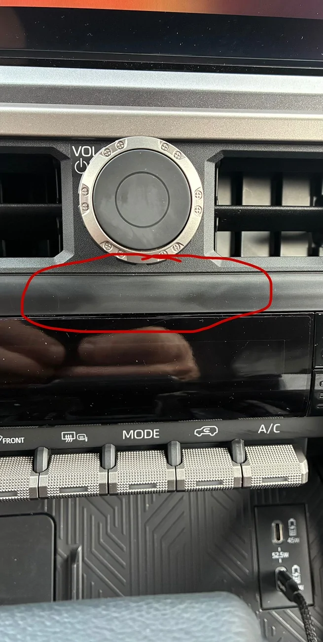 2025 2026 4runner 6th gen HVAC panel trim IMG_8887