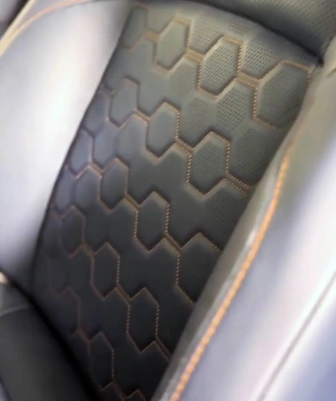 Dark navy interior seats orange contrast stitching - Platinum trim 2025 4runner 6th gen 5.jpg