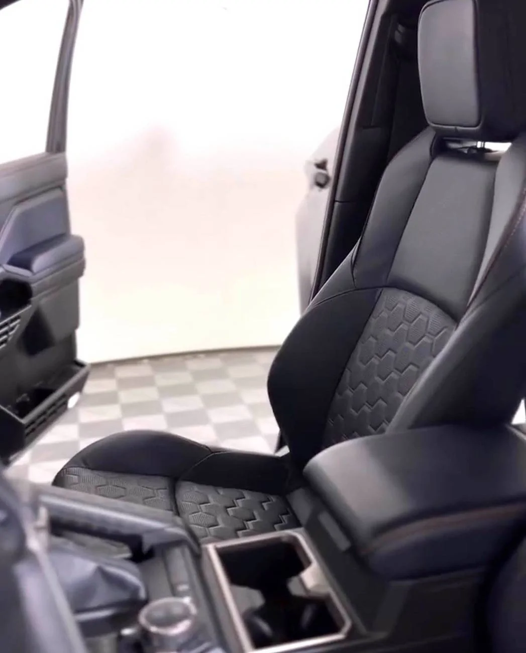 Dark navy interior seats orange contrast stitching - Platinum trim 2025 4runner 6th gen 3.jpg