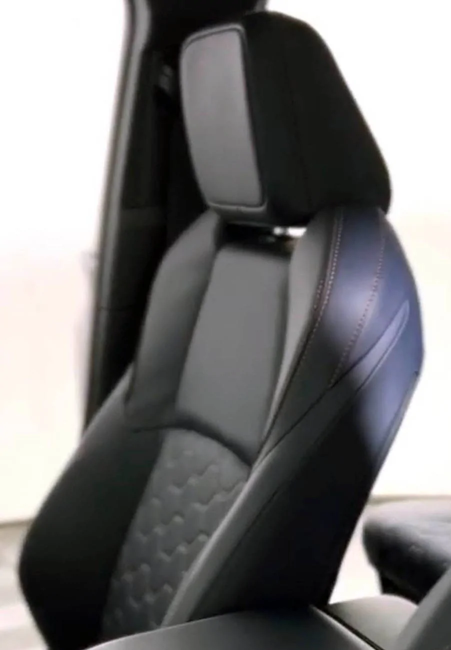 Dark navy interior seats orange contrast stitching - Platinum trim 2025 4runner 6th gen 2.jpg
