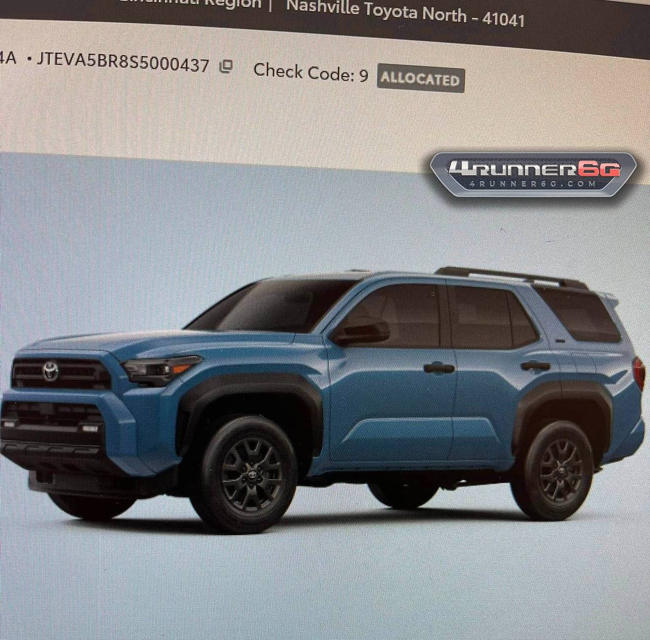 2025 4runner 6th gen Allocations for 2025 4Runner are here! Delivery begins early February 2025 dealer allocations 2025 4runner 6th gen 4